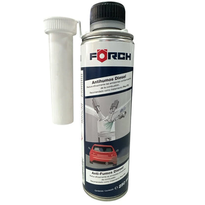 Additivo anti-fumo diesel PRE-ITV, 250 ml, FORCH - Eliminatore di fumo per revisione del veicolo PRE-ITV, 3 in 1 pulisce il sistema di iniezione, elimina i residui, protegge i componenti
