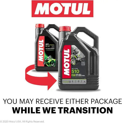 MOTUL 510 2T 
 Lubrificante per motori a 2 tempi 
 Grasso separato o pre-miscelato 
 Tecnosintesi ® 
 Contenitore da 4 litri.