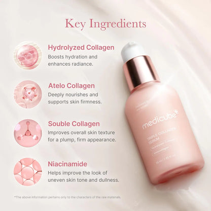 Medicube triple collagen serum 4.0 – triple collagen serum with niacinamide, moisturizing and firming