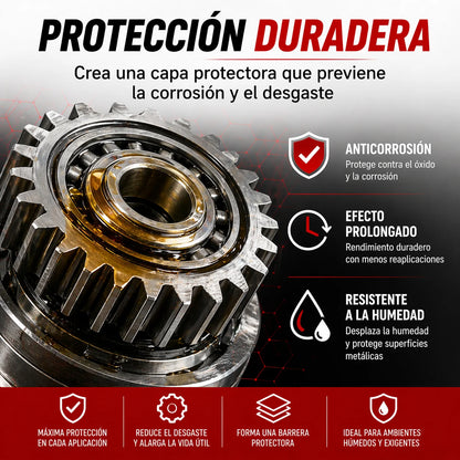 Datacol Lubrificante Spray Multiuso 5-in-1, ad Alte Prestazioni e Lunga Durata, Sciogli-grippa Universale, Rimuove la Ruggine e Protegge dalla Corrosione, 400 ml