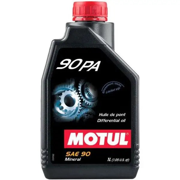 MOTUL 90P 
 Lubrificante per differenziali autobloccanti 
 Pressione estrema 
 Minerale. 
 Contenitore da 1 litro