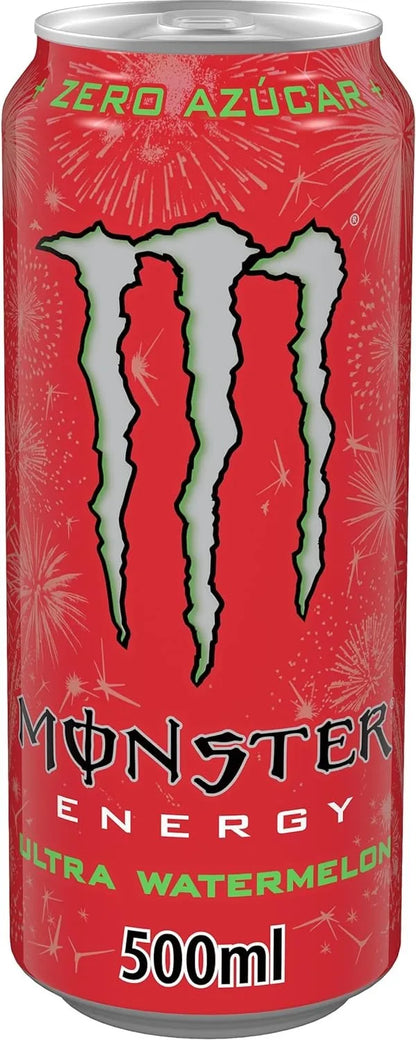 MONSTER ULTRA WATERMELON Scatola da 24 lattine da 500 ml - Sapore anguria