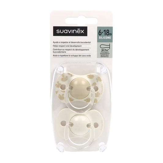 Ciuccio fisiologico in silicone Suavinex 6-18m X2