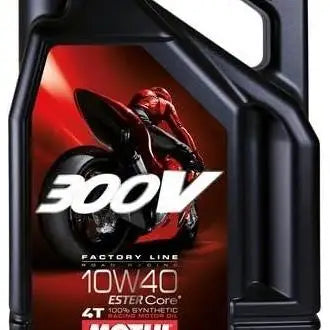 MOTUL 300V 10W40 4T FACTORY LINE ROAD Lubrificante per motore. Special 4T sviluppato per prototipi e motociclette da serie ad alte prestazioni. 
 Contenitore da 4 litri.