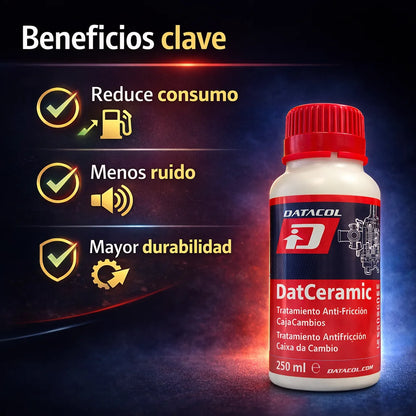 Trattamento Ceramico Antifrizione per cambio e motore Datacol Datceramic – Riduce Usura, Rumore e Consumo, Migliora le Prestazioni, Compatibile con Benzina e Diesel