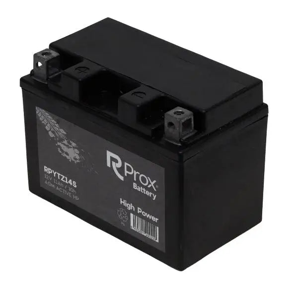 YTZ14S AGM Batteria per Moto ad Alta Potenza 12V 11,2Ah 230Amp. Massima Potenza di Avviamento. Batteria RC Prox Prodotta in Europa.