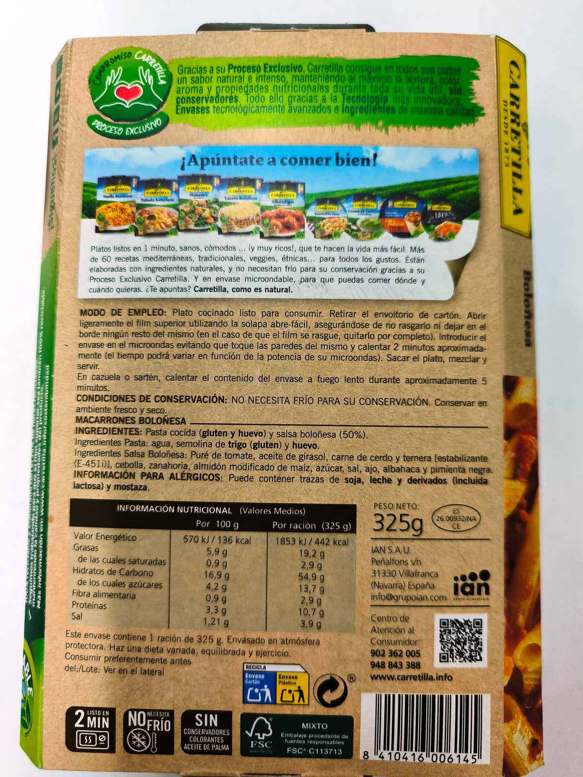 Macaroni TROLLER bolognesi 10 Unità 325g
