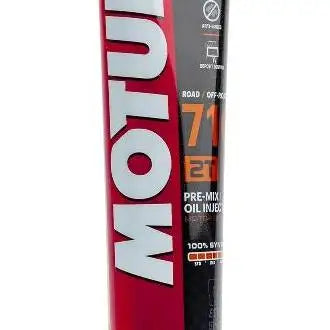 MOTUL 710 2T 
 Lubrificante ad alte prestazioni per motori a 2 tempi 
 Grasso separato o pre-miscelato 
 100% Sintetico – Esteri 
 Contenitore da 125 ml.