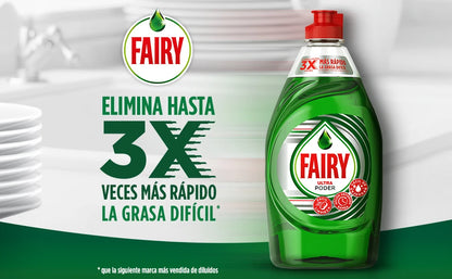 FAIRY Maxi Double Power 900 ml Detergente Liquido per Piatti e Mani 2x450 ml o 4 x 450 ml con Azione Antigrasso, Pulizia Facile di Piatti, Pentole e Padelle più Sporche