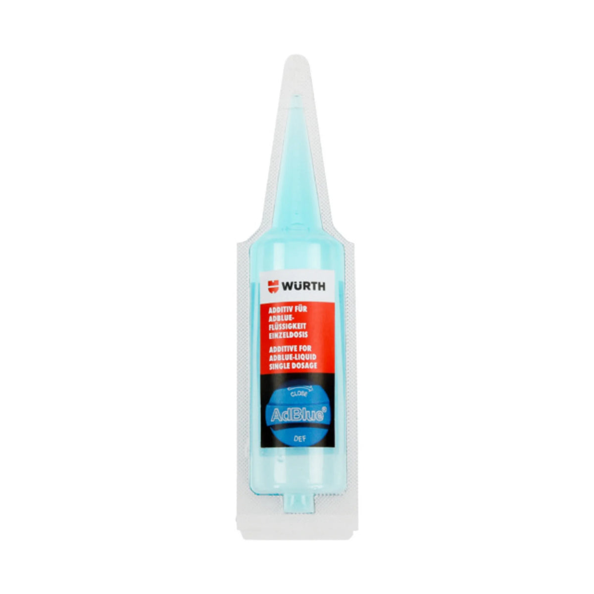 Würth - Additivo Anticristallizzante per AdBlue Monodose 20 ml | Pulizia Profonda del Sistema SCR | Compatibile con Qualsiasi Marca di AdBlue, Ideale per Serbatoi fino a 12 L