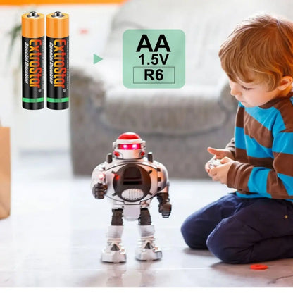 Pile AA e AAA Extrastar da 1,5 V, confezione risparmio da 24, 48 e 60 pezzi. Senza mercurio, non tossiche, adatte a molti dispositivi elettronici e giocattoli. Lunga durata, formato economico famiglia, disponibili due formati