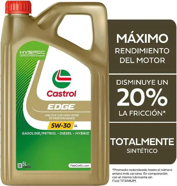 CASTROL EDGE 5W30 LL Lubrificante Motore 5 litri