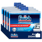 Finish Detergente per Macchine, Detergente per lavastoviglie contro cattivi odori, calcare e grasso dalla lavastoviglie, 4 unità x 250 ml, Totale 1 litro