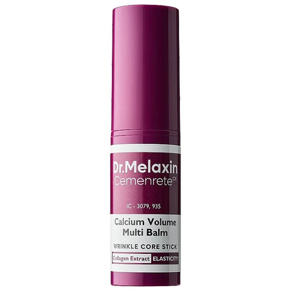 Dr. Melaxin Cemenrete Calcium Volume Multi Balm | Balsamo Multifunzionale Anti-Età | Complesso di Collagene + Elastina + Calcio | Occhiaie, Rughe e Perdita di Volume | K-Beauty | 9g