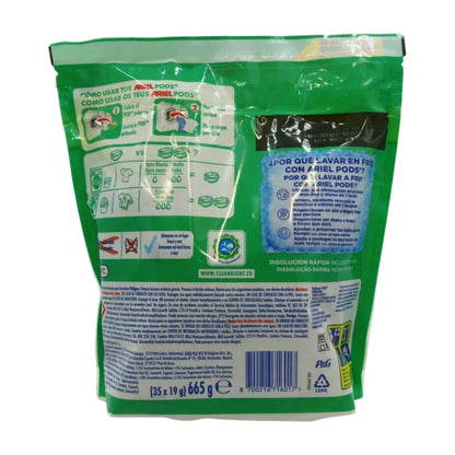 Detersivo liquido Ariel All-in-1 Pods – Confezione da 3 da 26+9 (Totale 105 capsule x 35 g = 1995 grammi) |   Pulizia profonda, dosaggio facile, per lavatrice
