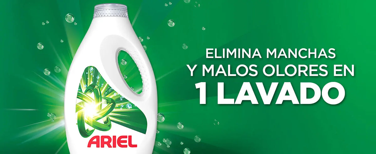 Confezione di Detergente Liquido per Lavatrice Ariel, 35 Lavaggi, 70 Lavaggi o 105 Lavaggi, Originale, Sapone per una Pulizia Migliorata anche con Cicli più Freddi grazie all'Esclusiva Tecnologia di Pulizia a Freddo.