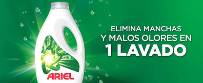 Confezione di Detergente Liquido per Lavatrice Ariel, 35 Lavaggi, 70 Lavaggi o 105 Lavaggi, Originale, Sapone per una Pulizia Migliorata anche con Cicli più Freddi grazie all'Esclusiva Tecnologia di Pulizia a Freddo.