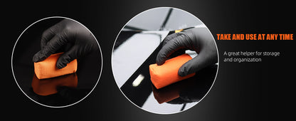 Applicatore in Microfibra SPTA per Rivestimenti Ceramici, Spugna in Camoscio per Detailing Auto, Applicazione di Cera e Sigillanti