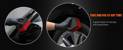 SPTA Wonder Wave Durafoam Spugna Applicatrice Sagomata Grande per Lucidatura Pneumatici e Lavaggio Auto