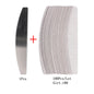 Lima per unghie in carta vetrata di ricambio da 100 pezzi con manico in metallo Tampone rimovibile 100/180 Strisce bifacciale Lime per nail art per manicure
