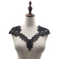 Applique in Pizzo per Abiti, Accessori Decorativi per Costumi, Colletti Fai-da-Te, Bordi per Cucito, Bianco e Nero