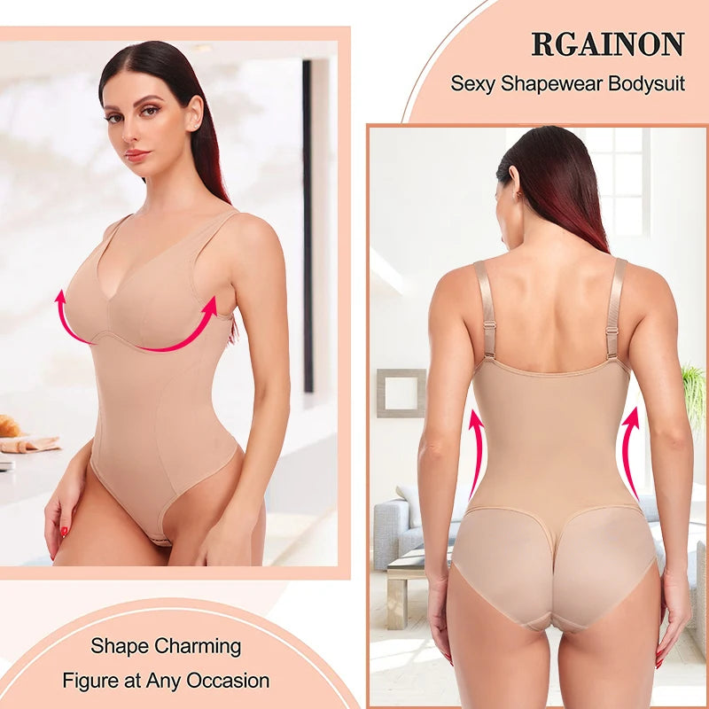 Intimo dimagrante da donna Body Jumsuit Body Shaper Vita Trainer Corsetto Shapewear Top con reggiseno imbottito Recupero postpartum