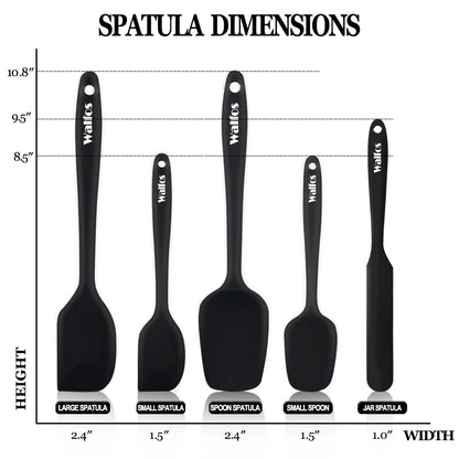Walfos 5 Pz/set Spatola In Silicone Antiaderente Cottura Della Pasticceria Spatola In Silicone Resistente Al Calore Utensile Da Cucina Strumento di Cottura