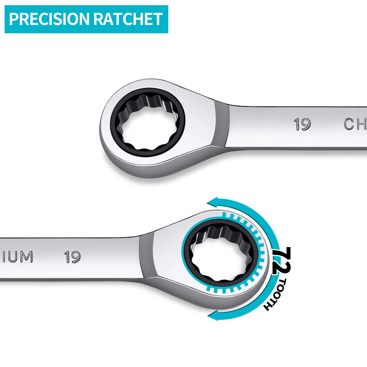 Set di chiavi a cricchetto con chiave Set di chiavi a bussola dinamometriche con anello dentato da 72 denti Set di chiavi a cricchetto combinate metriche Strumenti di riparazione auto