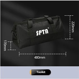 SPTA 5 pollici 780W lucidatrice a doppia azione tampone automatico a velocità variabile con spazzola per pulizia set di tamponi per lucidatura in spugna di lana