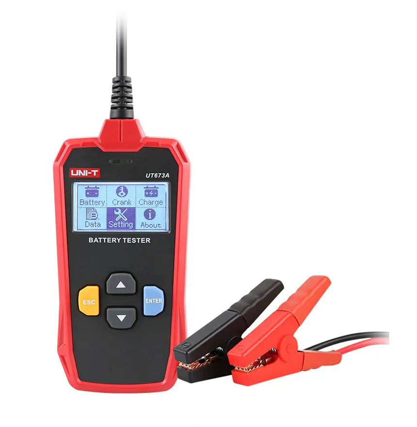 UNI-T UT673A UT675A Tester per batteria automobilistica controllore digitale con stampante Tester di carico per batteria per auto professionale 12V 24V