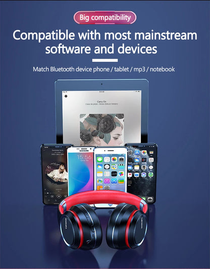 Lenovo HD200 Auricolari Bluetooth Over-ear Cuffie wireless pieghevoli per computer Cancellazione del rumore Cuffie da gioco stereo HIFI