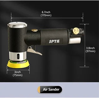 SPTA 1 "/2"/3 "levigatrice ad aria per orbita casuale Mini lucidatrice pneumatica 15000 giri/min 3mm orbita per levigatura auto lucidatura