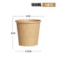 100 pz/pacco Bicchieri di Carta Usa E Getta 2.5/4/7/8 oz Bicchieri di Carta Kraft Caffè Tazza di Latte Bicchiere di Carta Per Bere Caldo Rifornimenti Del Partito