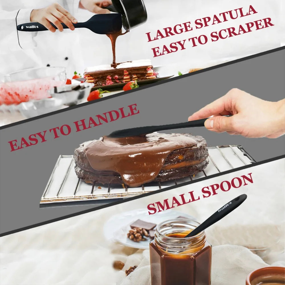 Walfos 5 Pz/set Spatola In Silicone Antiaderente Cottura Della Pasticceria Spatola In Silicone Resistente Al Calore Utensile Da Cucina Strumento di Cottura