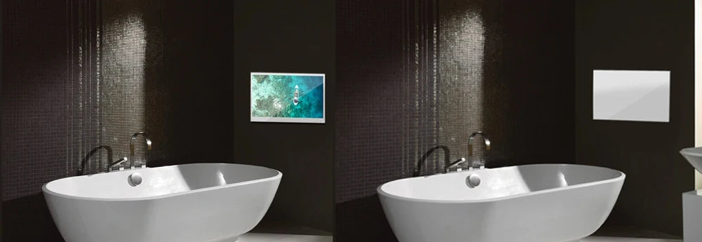Souria 27 pollici Specchio magico TV LED impermeabile per bagno DTV Sintonizzatore WiFi Android TV Hotel Pubblicità SPA Salon US DVB-T T2 C