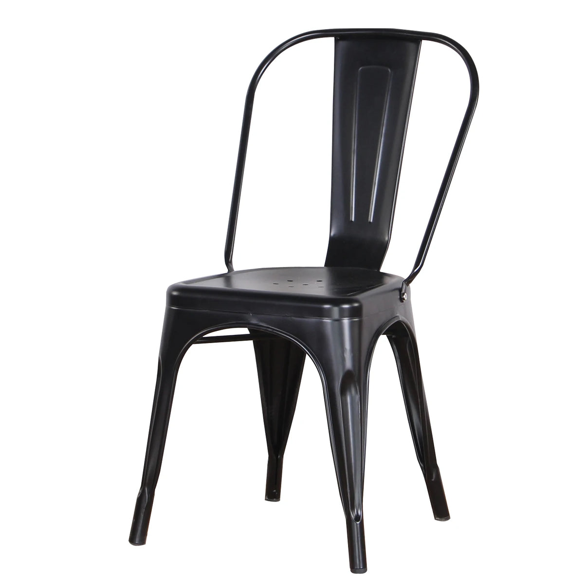 EGOONM Set di 4/8 sedie da pranzo moderne in metallo Sedie in stile industriale impilabili utilizzate per la sedia da pranzo all'aperto del terrazza del ristorante