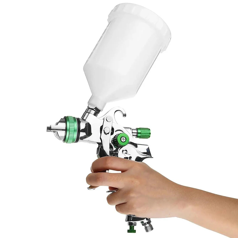 WENXING Pistola a spruzzo professionale HVLP 1.4 / 1.7 / 2.0mm Aerografo a gravità con ugello per verniciatura auto