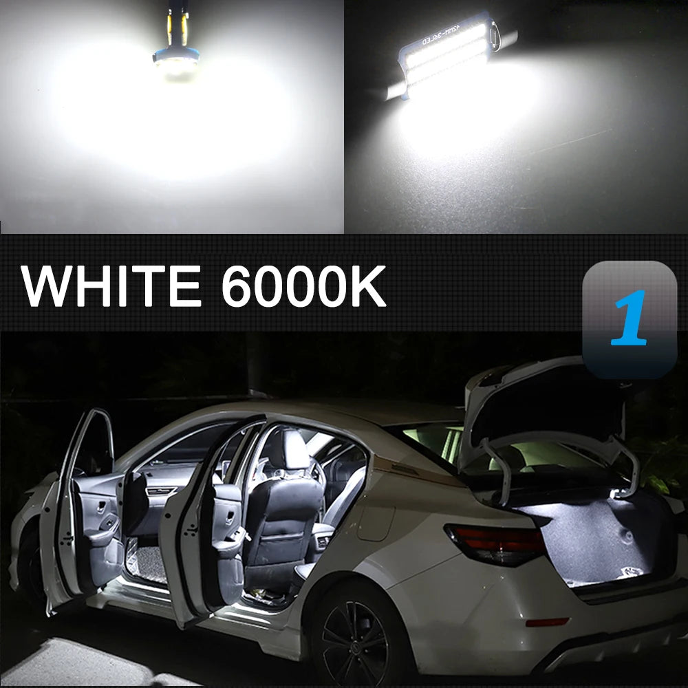 Luci a LED per interni auto Canbus per Nissan Qashqai J10 J11 2007-2011 2012 2013 2014 2015 2016 2017 2018 2019 2020 2021 2022 2023