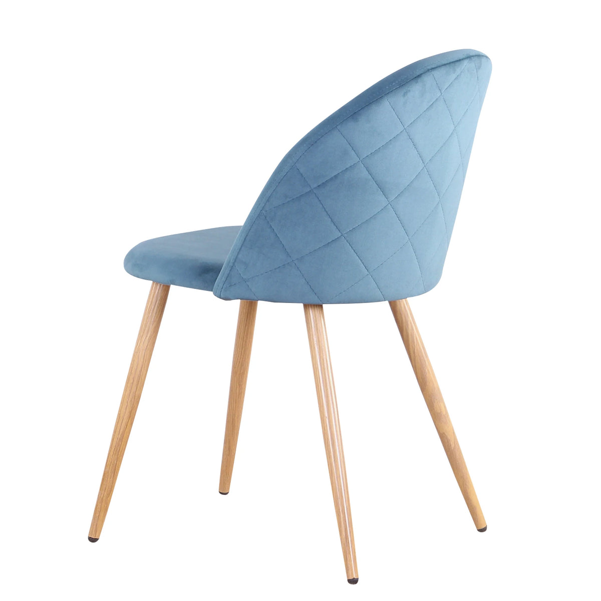 EGOONM Un set di 2 sedie da pranzo con morbidi velluto e piedini in metallo per cucina, sala da pranzo, soggiorno, lounge (rosa/verde/blu)