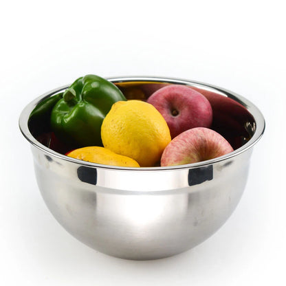 Ciotole per miscelazione in acciaio inossidabile (set da 7) Set di ciotole per insalata di frutta Set di ciotole per riporre utensili da cucina da cucina 18/20/22/24/26/28/30 cm