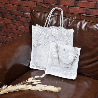 NUOVA borsa da donna in pizzo, borsa da spiaggia estiva, matrimonio, damigella, borsa da donna, borsa da donna, borsa a tracolla da donna, borsa shopping