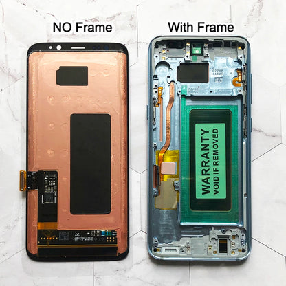 Qualità OEM AMOLED per SAMSUNG Galaxy S8 Schermo curvo G950 G950F Display LCD Touch Screen Digitizer Assembly Sostituzione riparazione