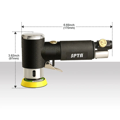 SPTA 1 "/2"/3 "levigatrice ad aria per orbita casuale Mini lucidatrice pneumatica 15000 giri/min 3mm orbita per levigatura auto lucidatura