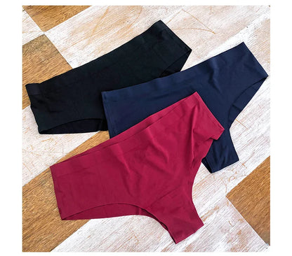 TrowBridge 3 Pz/set Mutandine da Donna Senza Soluzione di Continuità Sport Biancheria Intima Traspirante Ragazze Slip Comodi Lingerie Sexy Mutande di Raso