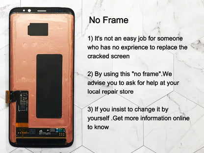 Qualità OEM AMOLED per SAMSUNG Galaxy S8 Schermo curvo G950 G950F Display LCD Touch Screen Digitizer Assembly Sostituzione riparazione