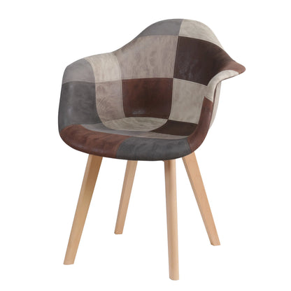 2 pz/set sedie da pranzo moderne nordiche poltrone in tessuto Patchwork sedia di lusso sgabello per Computer per il tempo libero Design di mobili per soggiorno