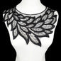 Applique in Pizzo per Abiti, Accessori Decorativi per Costumi, Colletti Fai-da-Te, Bordi per Cucito, Bianco e Nero