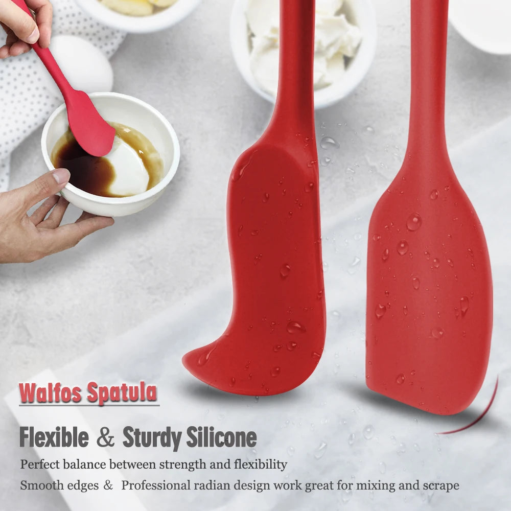 Walfos 5 Pz/set Spatola In Silicone Antiaderente Cottura Della Pasticceria Spatola In Silicone Resistente Al Calore Utensile Da Cucina Strumento di Cottura