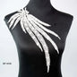 Applique in Pizzo per Abiti, Accessori Decorativi per Costumi, Colletti Fai-da-Te, Bordi per Cucito, Bianco e Nero