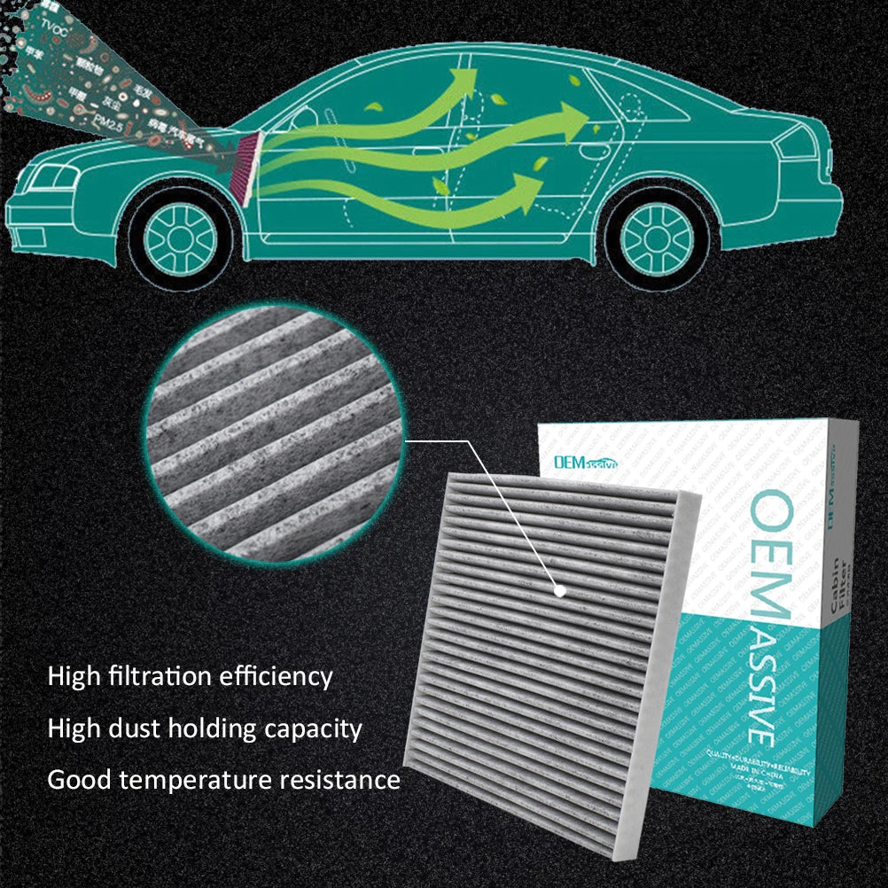 Filtro dell'aria abitacolo per polline auto 87139-YZZ09 88970273   88508-01010 Per Pontiac Vibe Toyota Tacoma 2003 2004 2005 2006 2007 2008 2009